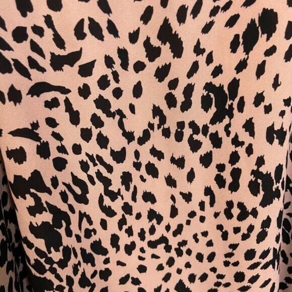 Aqua Women's Leopard Print V-Neck Party Dress Pink - Picture 6 of 8